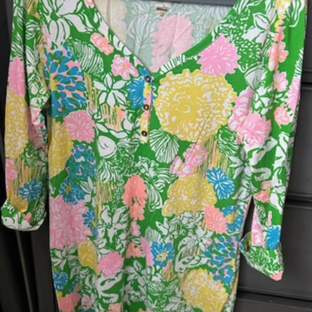 Lilly Pulitzer Hibiscus Stroll- Palmetto Dress UEC XL - Picture 3 of 6
